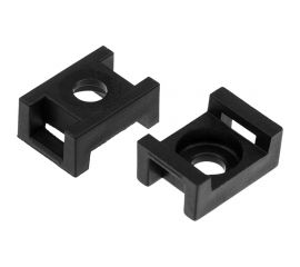 Площадка под хомуты DM PLAST 23x16 мм, черный, полиамид, 100 шт. P1dm 