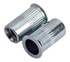 Резьбовая заклепка Daxmer м4, оцинк. сталь, насечки, уменьш. борт, 1500 шт. 393287 