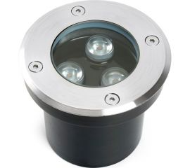 Светодиодный тротуарный (грунтовый) светильник FERON SP2801 3W, 3000К, AC12-24 D100xH80mm,вн.диаметр:70m 48452 