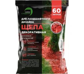 Декоративная щепа Сила Суздаля красная, 60 л 4680004062370 