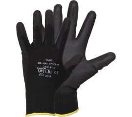 Нейлоновые перчатки с полиуретановым покрытием S.GLOVES TAXO черные, 09 размер 31614-09 