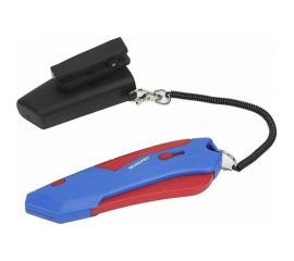 Безопасный нож WORKPRO в чехле, трапециевидные лезвия WP213010 