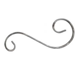 Кованый завиток ООО ""СВОЙ МАСТЕР"" S-обр., 125x275 мм 01.0039 