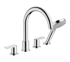 Смеситель на край ванны Hansgrohe Vernis Shape на 4 отверстия, хром 71459000 