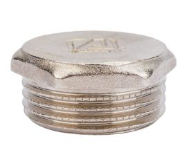 Заглушка латунная STI Ду25 (1") Ру16 наружная резьба никелированная D270-00250 