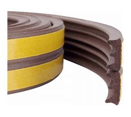 Самоклеящийся уплотнитель Sila E-профиль, 10 м, коричневый В10 SILAEВ10 