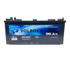 Аккумулятор VOLROCK 190L, 1200А, клеммы конус, прямая полярность 4605961004567 4605961004561 