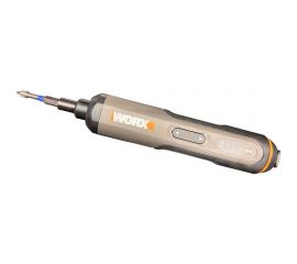 Аккумуляторная отвертка WORX 4В, 5Нм, 1,5Ач, набор оснастки WX240 