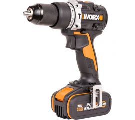 Ударная аккумуляторная дрель-шуруповерт WORX 60 Нм, 20 В, бесщеточная, 4 Ач x 2, ЗУ 2 А, кейс WX352.1 