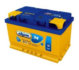 Аккумуляторная батарея АКОМ LB 74Е Ah, 700 A, обратная полярность 108074101 