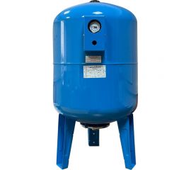 Гидроаккумулятор вертикальный с манометром голубой 100 л LadAna 110102001/1 