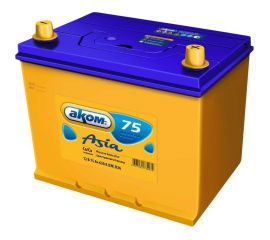 Аккумуляторная батарея AKOM Asia 75 Ah, 630 A, прямая полярность 015075103 