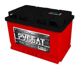 Аккумуляторная батарея РУСБАТ 75Е Ah, 650 A, обратная полярность 017075101 