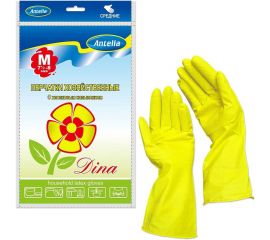 Резиновые перчатки ANTELLA ДИНА р. M, средние 4932 
