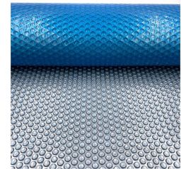 Пузырьковое покрывало Reexo Silver Cut серебристо-голубое, 400 мкр, для бассейна размера 8x3.6 м 164945 