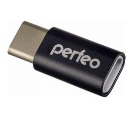 Адаптер Perfeo micro USB на Type-C, c OTG, чёрный 30010600 