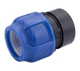 Компрессионная соединительная муфта VALFEX ПНД, с внутренней резьбой, 40x1 1/2"" 121001240112 