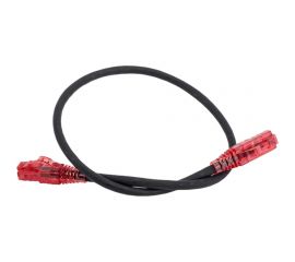 Патч-корд Hyperline PC-LPM-UTP-RJ45-RJ45-C5e-0.5M-LSZH-BK U/UTP, Cat.5e 229950 