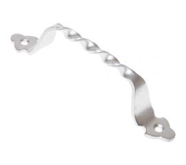 Дверная ручка-скоба STARFIX 80 мм витая, белый цинк SMP-75527-1 