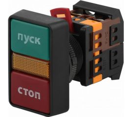 Кнопка ЭРА РPВВ30N, ""Пуск-Стоп"" d30мм неон, 240В 1з+1р 10/200/3200 Б0045627 