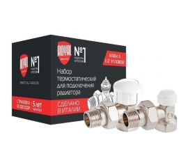 Термостатический набор для радиатора ROYAL THERMO угловой 1/2 М30x1.5 НС-1442896 