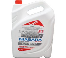 Охлаждающая жидкость NIAGARA Антифриз G12+, карбоксилатный, красный, 10 кг 1001001012 