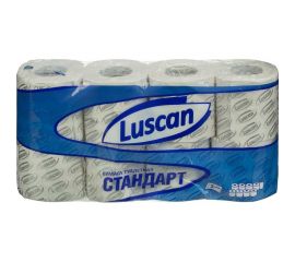 Туалетная бумага Luscan Standart 2-слойная, белая, 8 рулонов 396251 