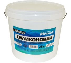 Водоэмульсионная краска Movatex Stroyka силиконовая, 25 кг Т94941 