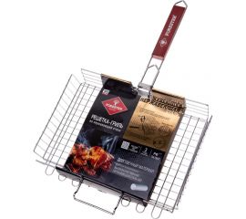 Объемная большая решетка-гриль Forester 26x38 см, нержавеющая сталь BQ-N03P 