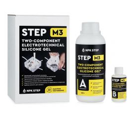 Удаляемый силиконовый двухкомпонентный компаунд для герметизации распределительных коробок НПК СТЭП STEP-M3 0,5 кг 00-00001177 