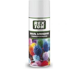 Алкидная универсальная эмаль REXTON белый глянцевый, аэрозоль RT100.20 