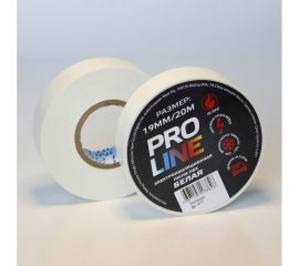 Изолента Pro line 0,15х19 мм, 20 м, белая 6777 