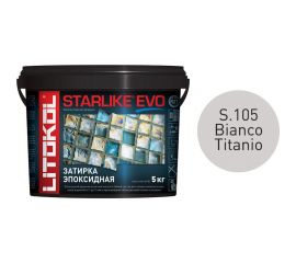 Эпоксидный состав для укладки и затирки мозаики LITOKOL STARLIKE EVO S.105 BIANCO TITANIO 485130004 