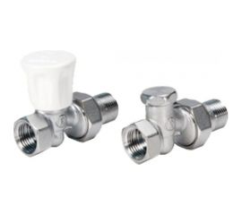 Комплект для отопительных приборов Giacomini R706K, прямой, 1/2, 1/2, ВН, хромированный R706KX003 