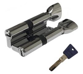 Цилиндровый механизм Вантаж 5 ключей, хром PC80, 45Cх35 CP 