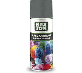 Алкидная универсальная эмаль REXTON серый, аэрозоль RT100.80 