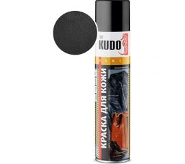 Аэрозольная краска в баллончике KUDO для замши и нубука чёрная KU-5251 