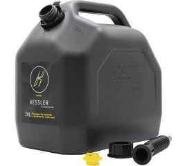 Канистра ГСМ Black Kessler черная с желтой крышкой 20 л Oktan KGA1-02-08 