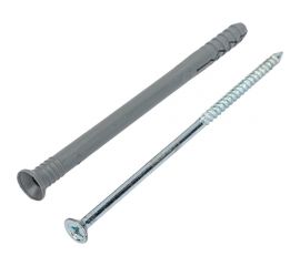 Дюбель-гвоздь Госкреп 8x120 пот. манж., полипропилен, 2 шт. (подвес) 4-0012830 