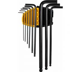 Набор сверхдлинных шестигранных ключей с шаром DELI dl232309h материал Cr-V, 1,5, 2, 2,5, 3, 4, 5, 6, 8, 10 мм, пластиковый держатель, 9 шт. 104514 