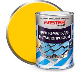 Грунт-эмаль для металлопрофиля MASTER PRIME RAL 1018 цинково-желтый, 0.9 кг 4300008845 