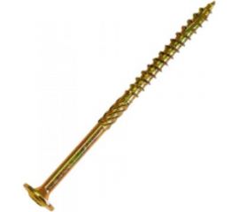 Саморез по дереву HIMTEX проф. желт. тарельчатая голова Torx 30 6x200 50 шт. 06200Wh 