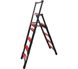 Телескопическая лестница-стремянка WORKY BLACK 7+8 ступеней 2.0м+2.3м ARD257797 