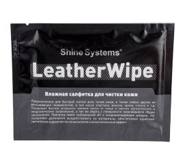 Влажная салфетка для чистки кожи Shine systems LeatherWipe, 1 шт. SS750 