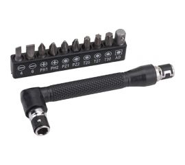 Набор бит для шуруповерта DEKO BS11-1 с угловой насадкой ,11 предметов 