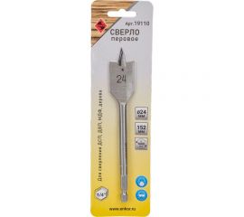 Сверло перовое (24х152 мм) по дереву Энкор 19110 