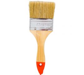 Плоская кисть Петрович 63 мм, натуральная щетина, деревянная лакированная ручка 4100000188 