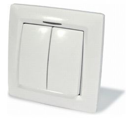Выключатель скрытой установки ООО МПО Электротехника 2 клавишный с подсв. 1490 