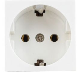 Розетка LK Studio с заземляющим контактом, без шторок, белый, LK45 851304-1 