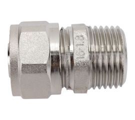 Прямой соединитель BYR PEX Н.Р. 1/2"" х 16 (1.8) для подключения приборов, никель 1080 